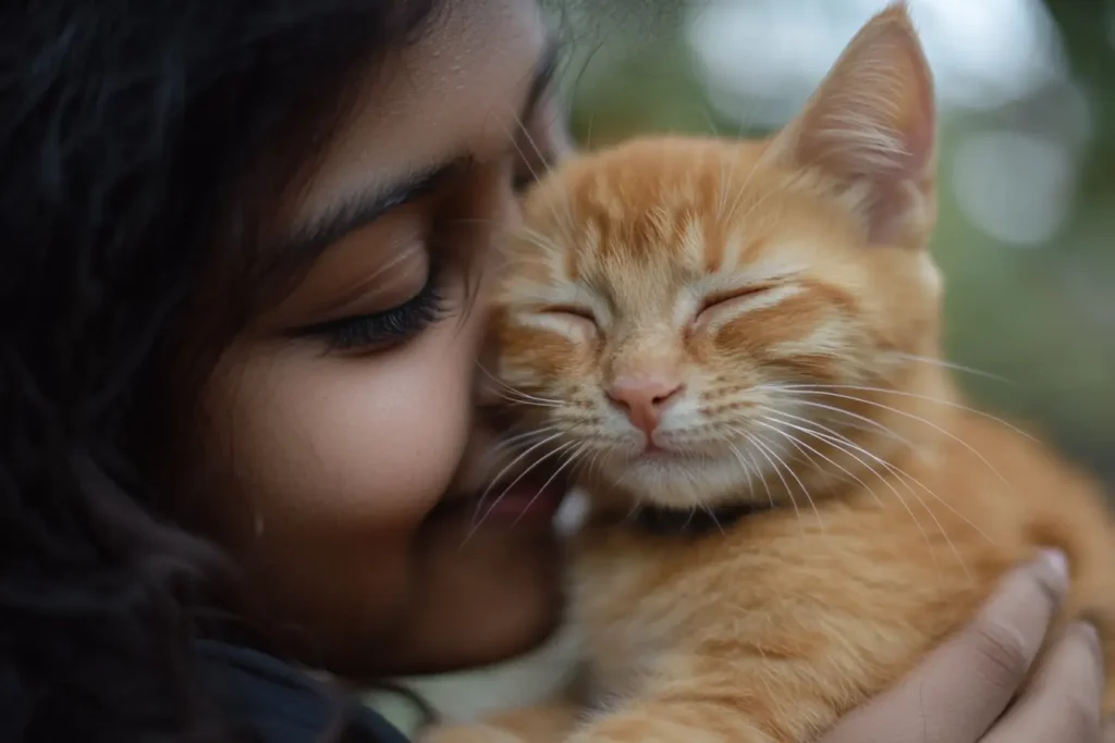 Cat care tips for beginners: a cute cat resting